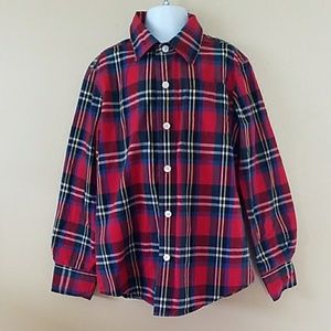 Plaid button down shirt